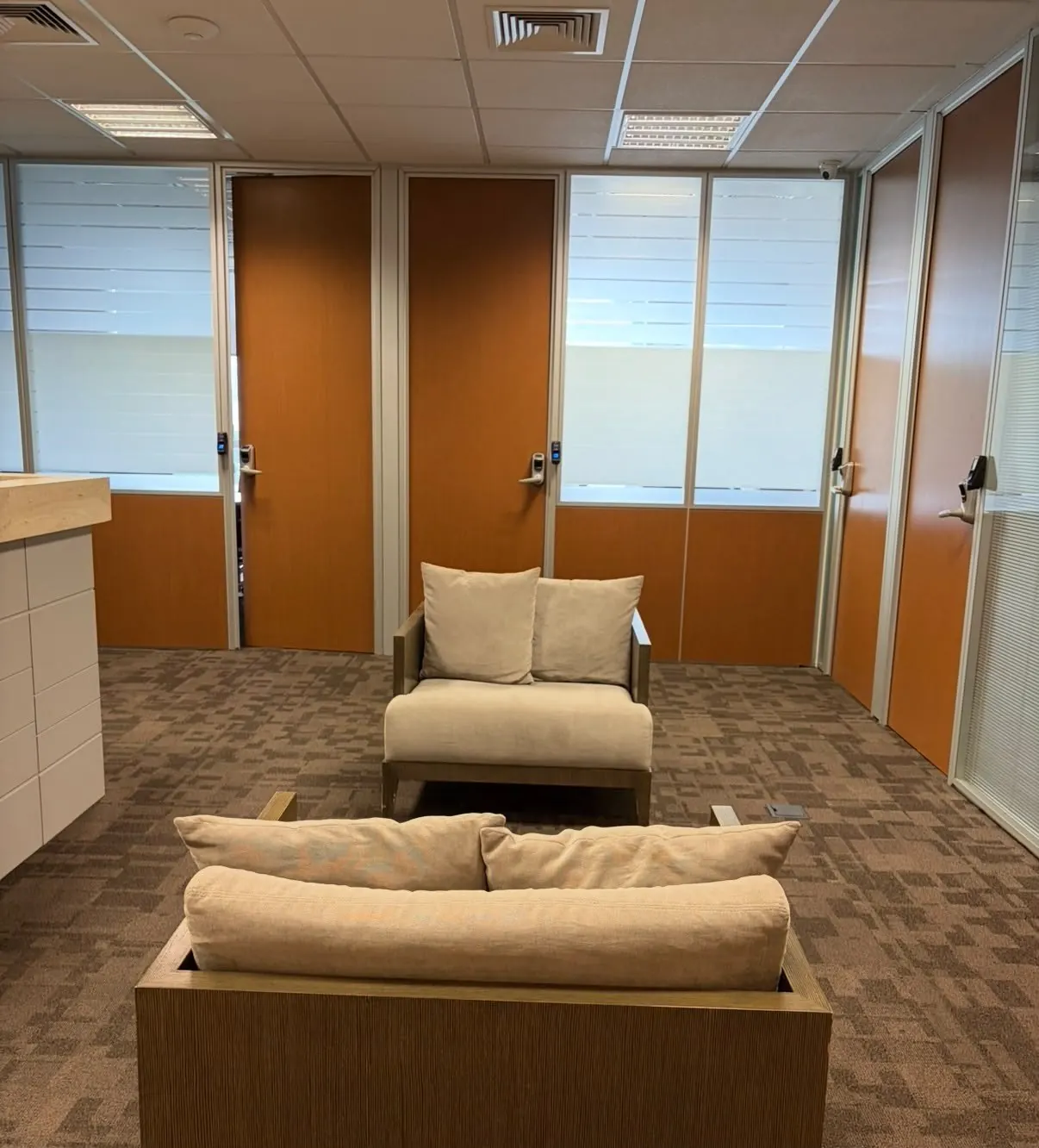 Sala de espera do escritório no Brooklin